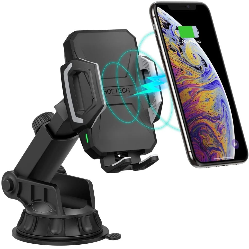 Choetech T521-S Fast Qi Wireless Car Charging Dock - Mobile