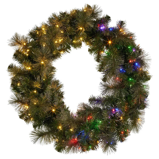 Christabelle 1.22m Split 2pc Christmas Wreath with LED