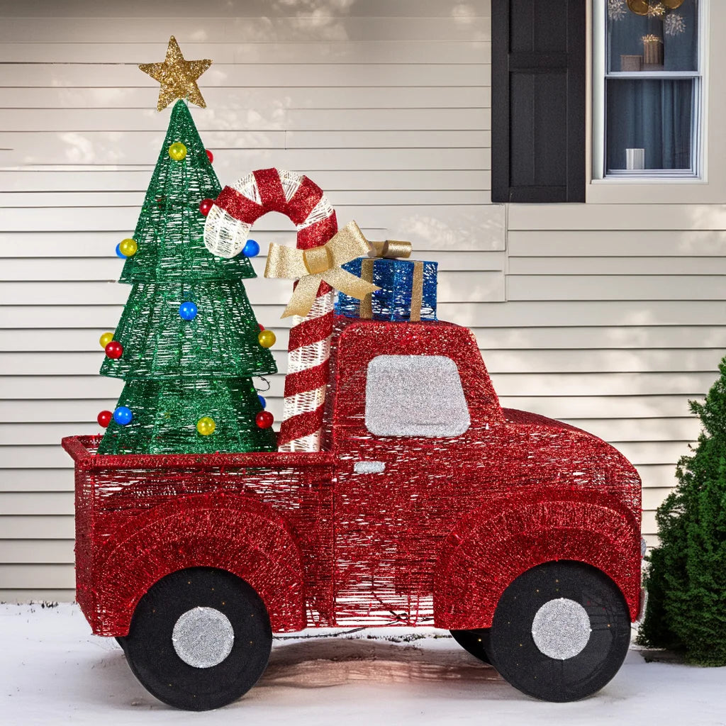 Christabelle 1.4m Christmas Tree Truck Indoor Outdoor
