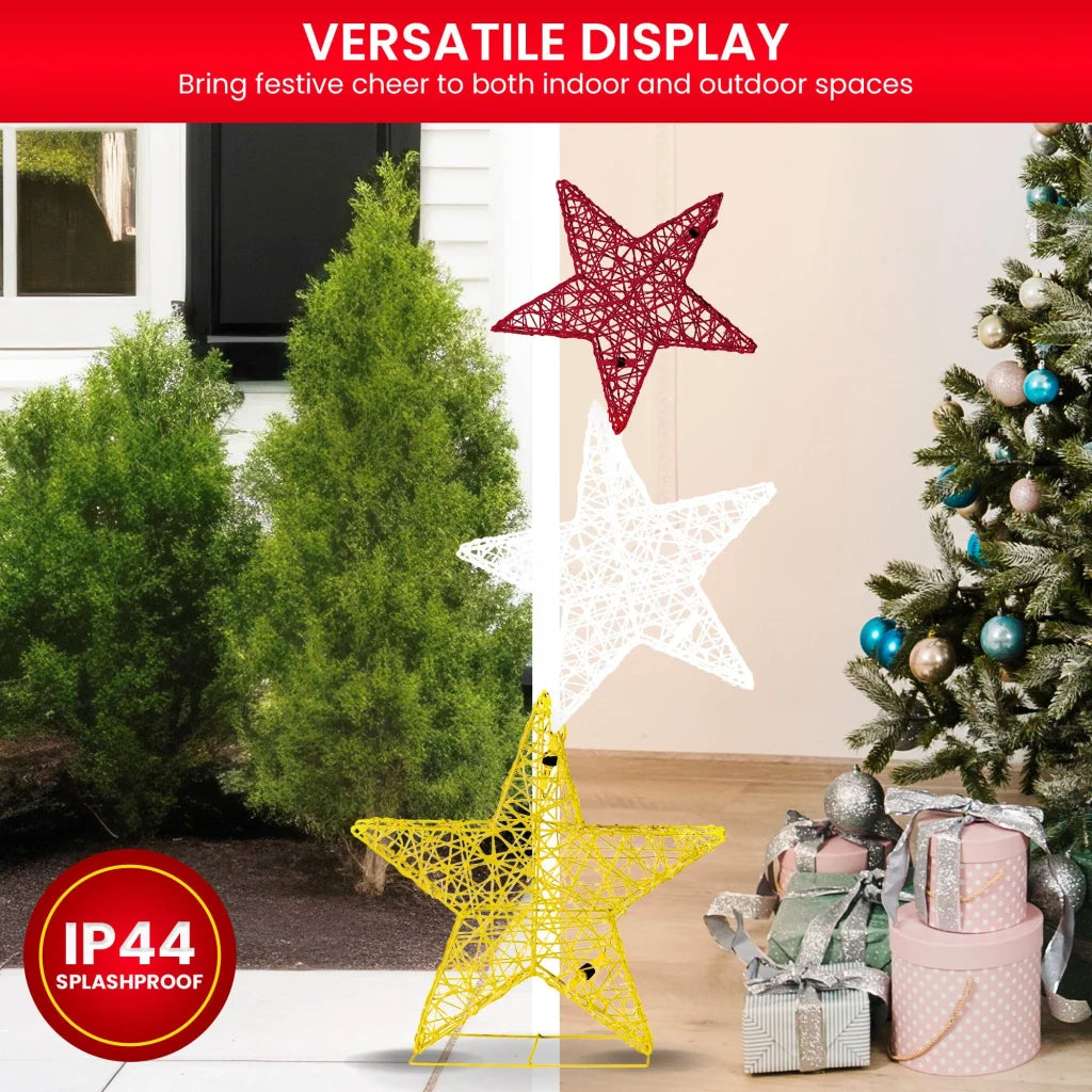 Christabelle 120cm Triple Star Christmas Display