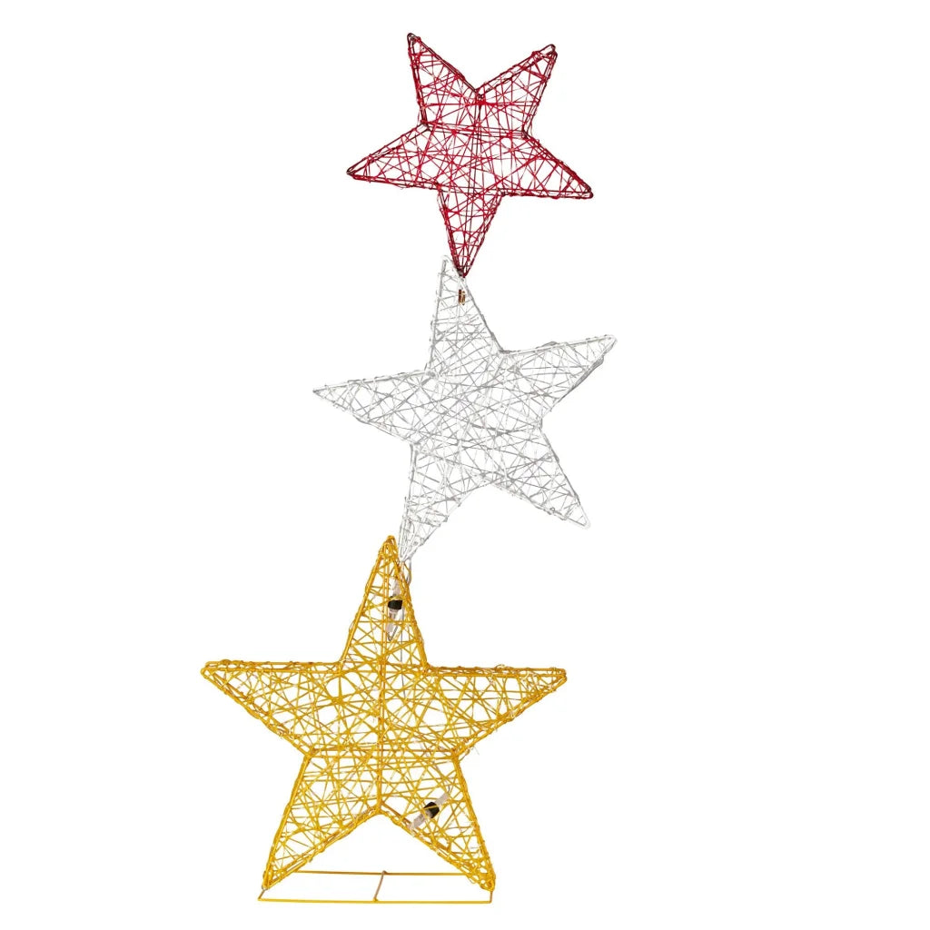 Christabelle 120cm Triple Star Christmas Display