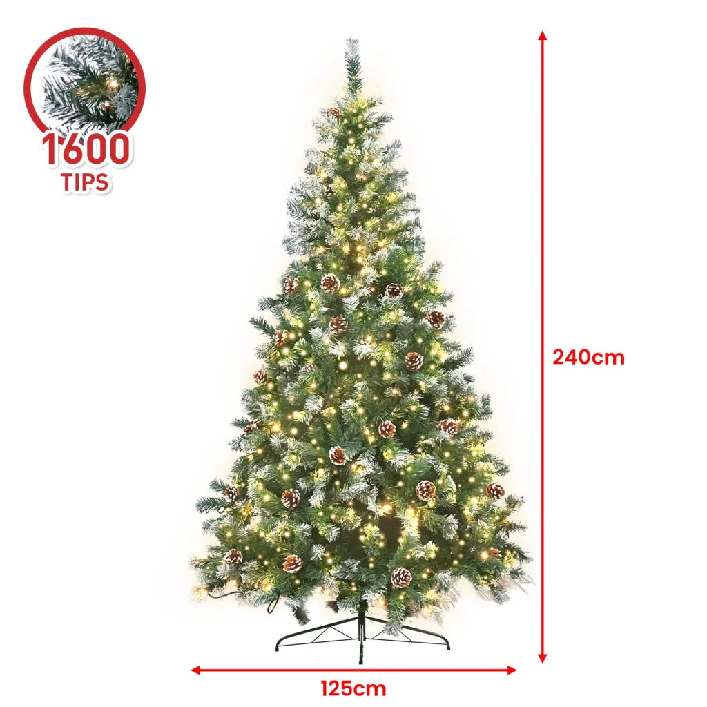 Christabelle 2.4m Pre Lit LED Christmas Tree Decor