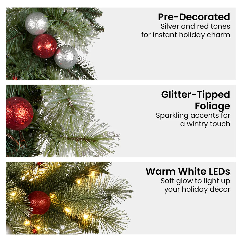 Christabelle 2.7m Christmas Garland with LED Lights