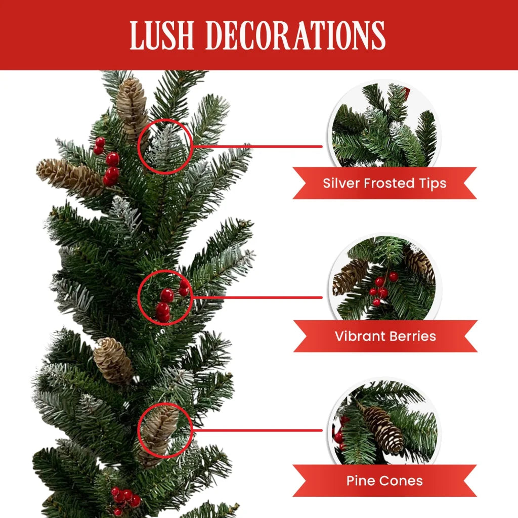 Christabelle 2.7m Christmas Garland with Pine Cones &