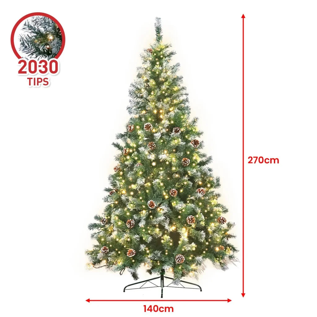 Christabelle 2.7m Pre Lit LED Christmas Tree Decor