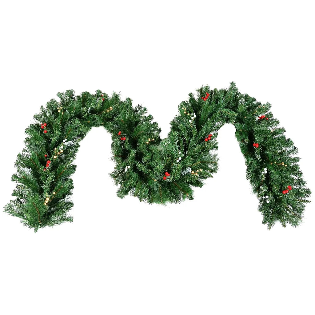 Christabelle 3.05m Christmas Garland with Berries Pine Tree