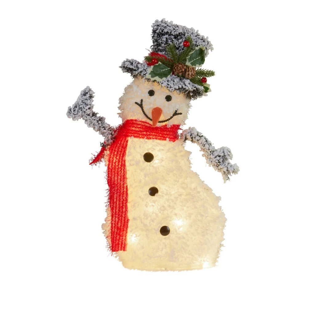 Christabelle 50cm Christmas Snowman With Lights - Occasions