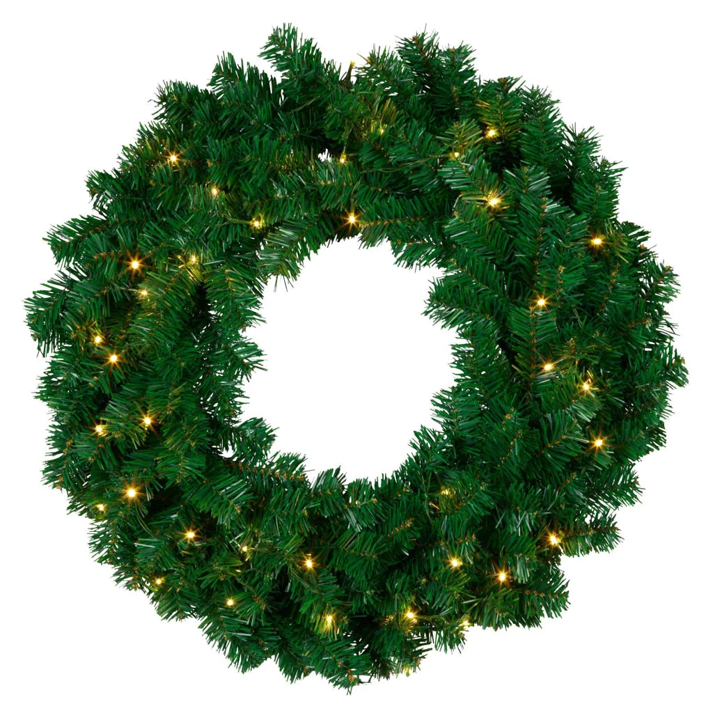 Christabelle 61cm Chadwick Christmas Wreath with LED Lights