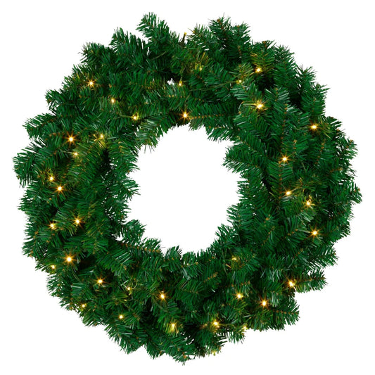 Christabelle 61cm Chadwick Christmas Wreath with LED Lights