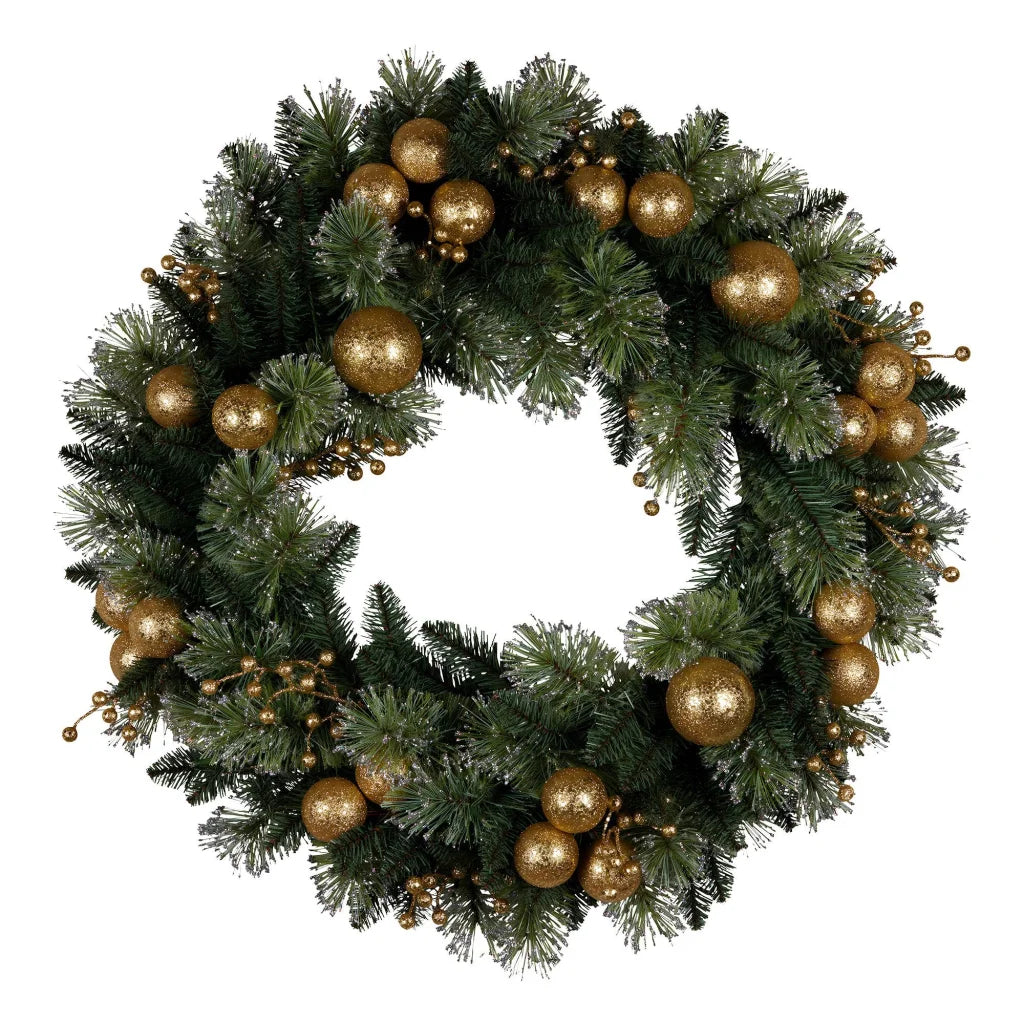 Christabelle 61cm Christmas Wreath Battery-operated Warm