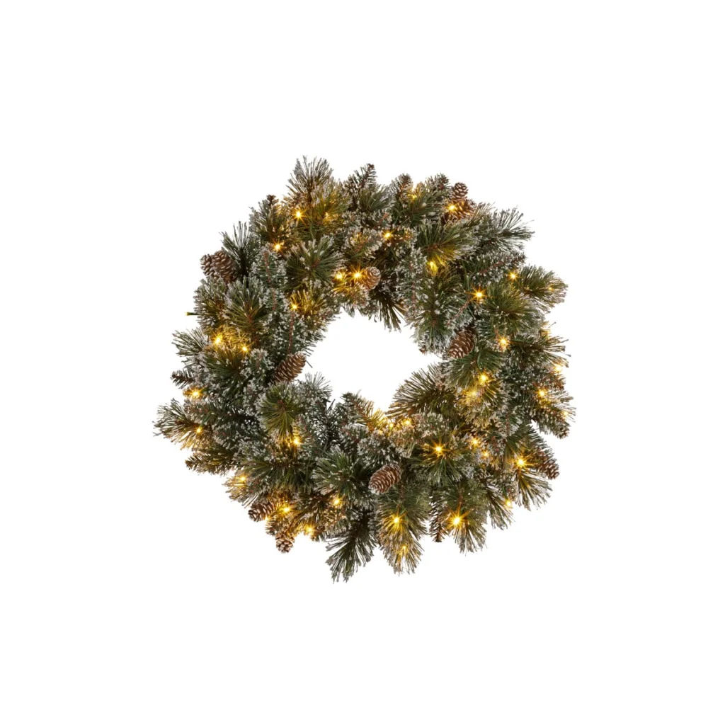 Christabelle 61cm Christmas Wreath Cashmere Pine with LED