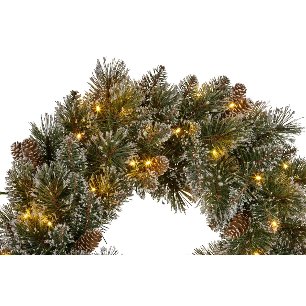 Christabelle 61cm Christmas Wreath Cashmere Pine with LED