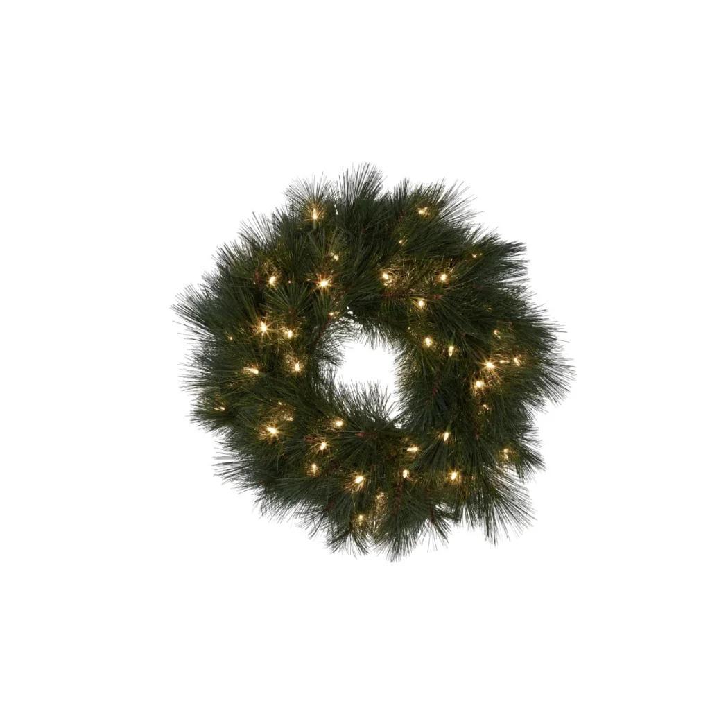 Christabelle 61cm Christmas Wreath Long Needle with LED