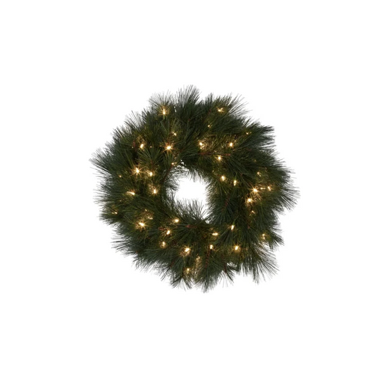 Christabelle 61cm Christmas Wreath Long Needle with LED