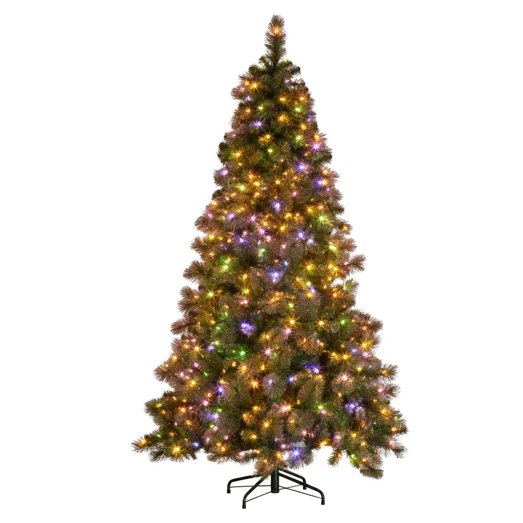 Christabelle 7.5ft Christmas Tree Glittery Gold Pine Led