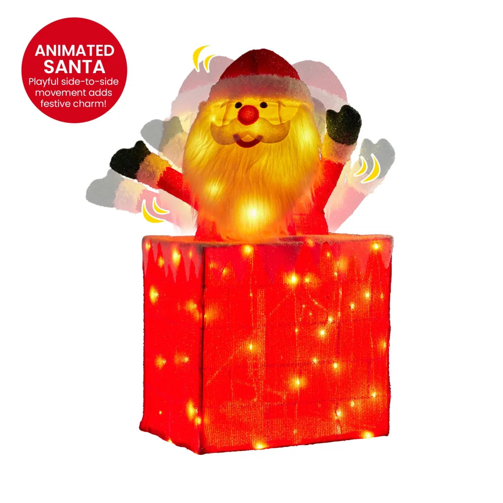 Christabelle 76cm Animated Santa In Chimney Christmas Tree
