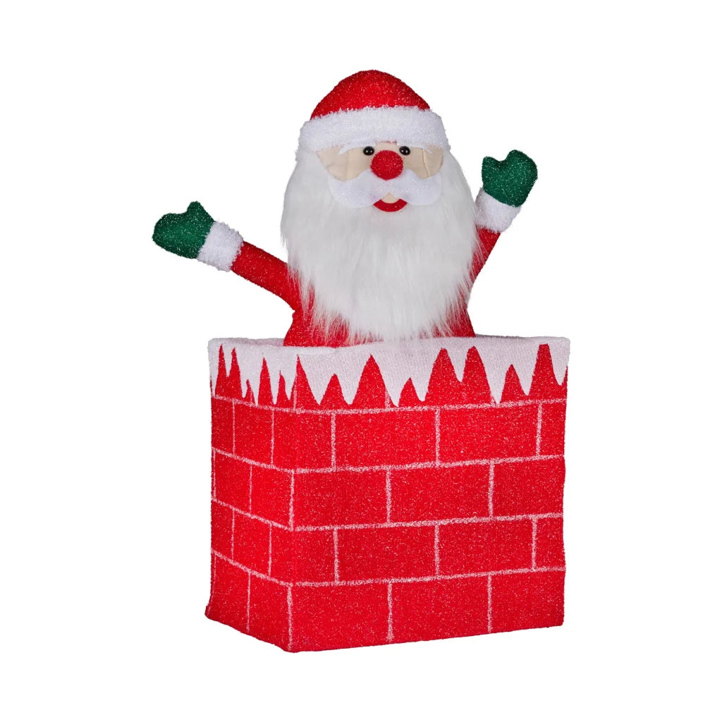 Christabelle 76cm Animated Santa In Chimney Christmas Tree