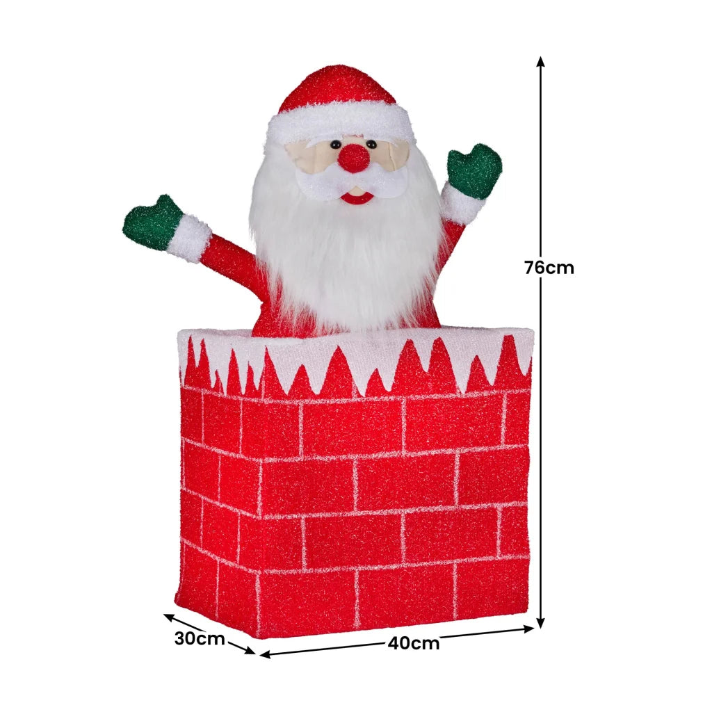Christabelle 76cm Animated Santa In Chimney Christmas Tree