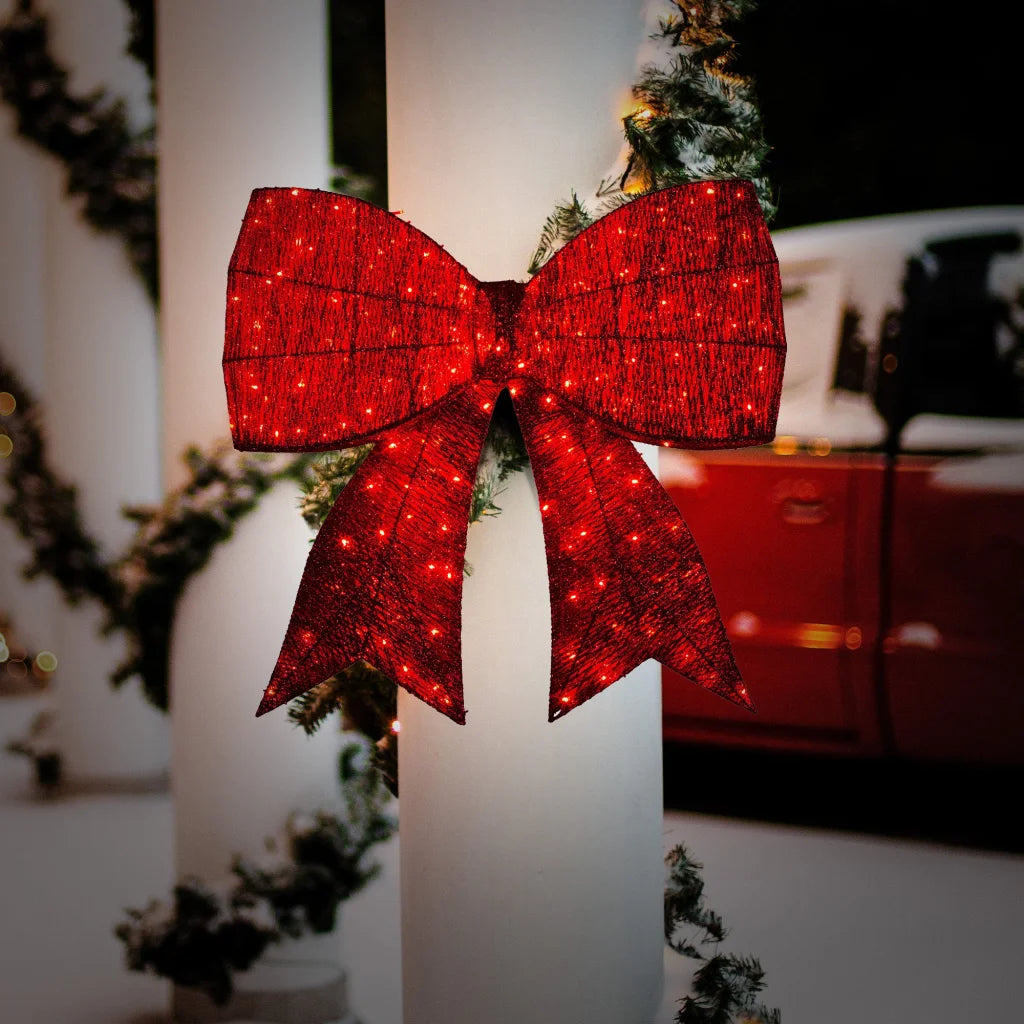 Christabelle 91cm Christmas Display Bow With Led