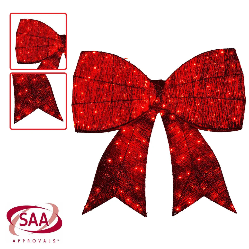 Christabelle 91cm Christmas Display Bow With Led