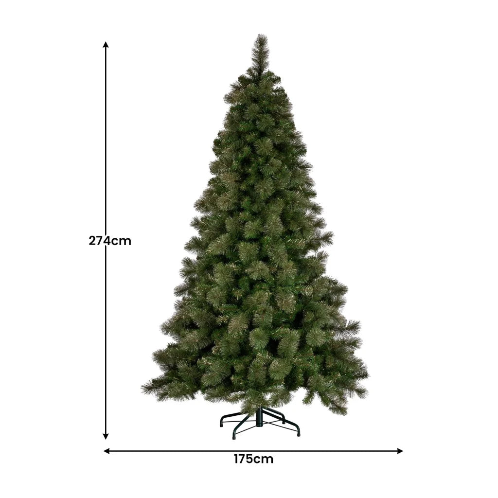 Christabelle 9ft Christmas Tree Glittery Gold Pine Needles