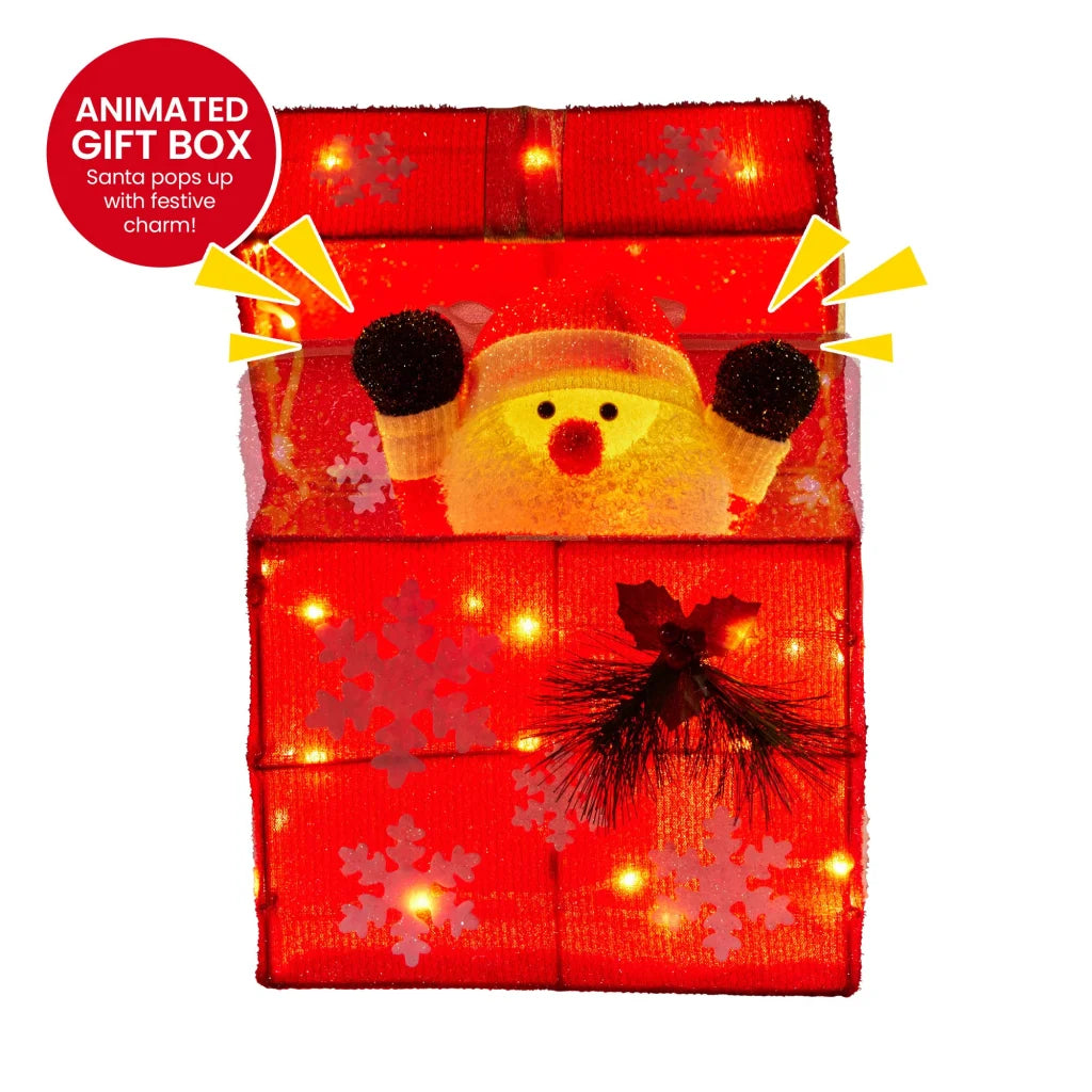 Christabelle Animated Santa Gift Box Led Christmas Tree