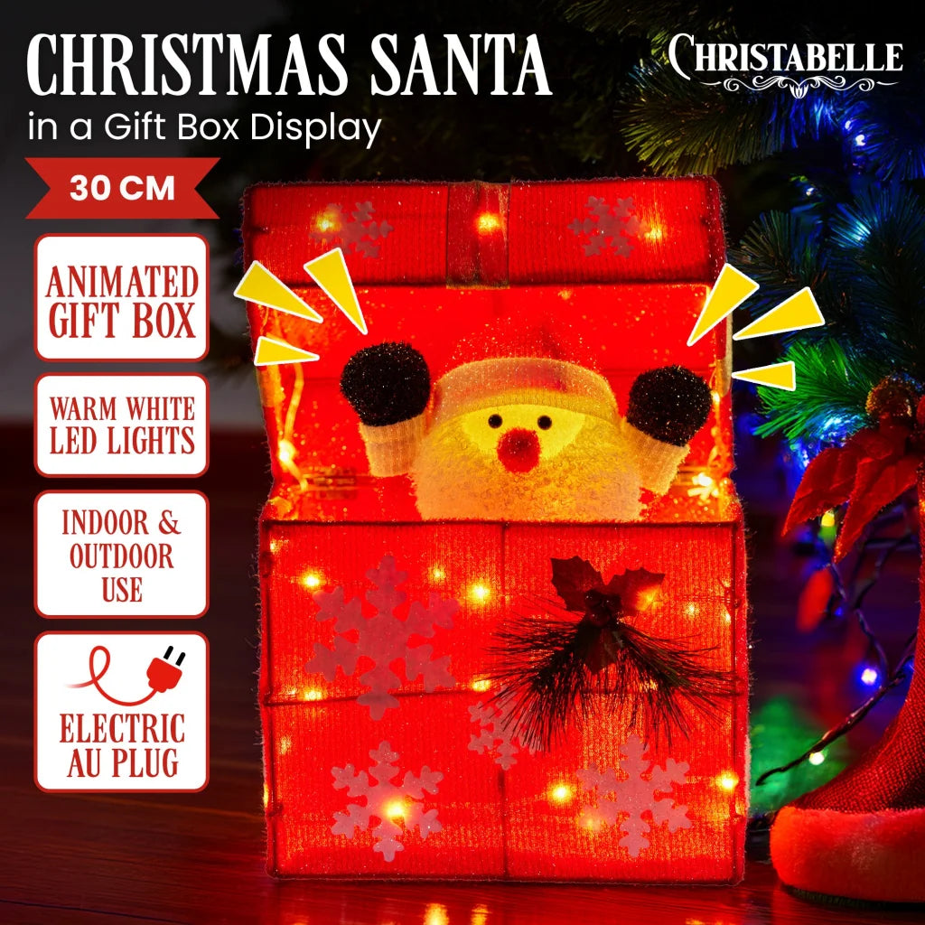 Christabelle Animated Santa Gift Box Led Christmas Tree