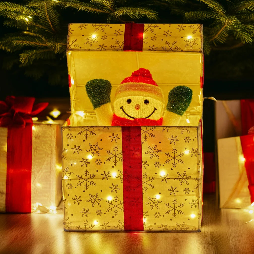Christabelle Animated Snowman Gift Box Led Christmas Tree