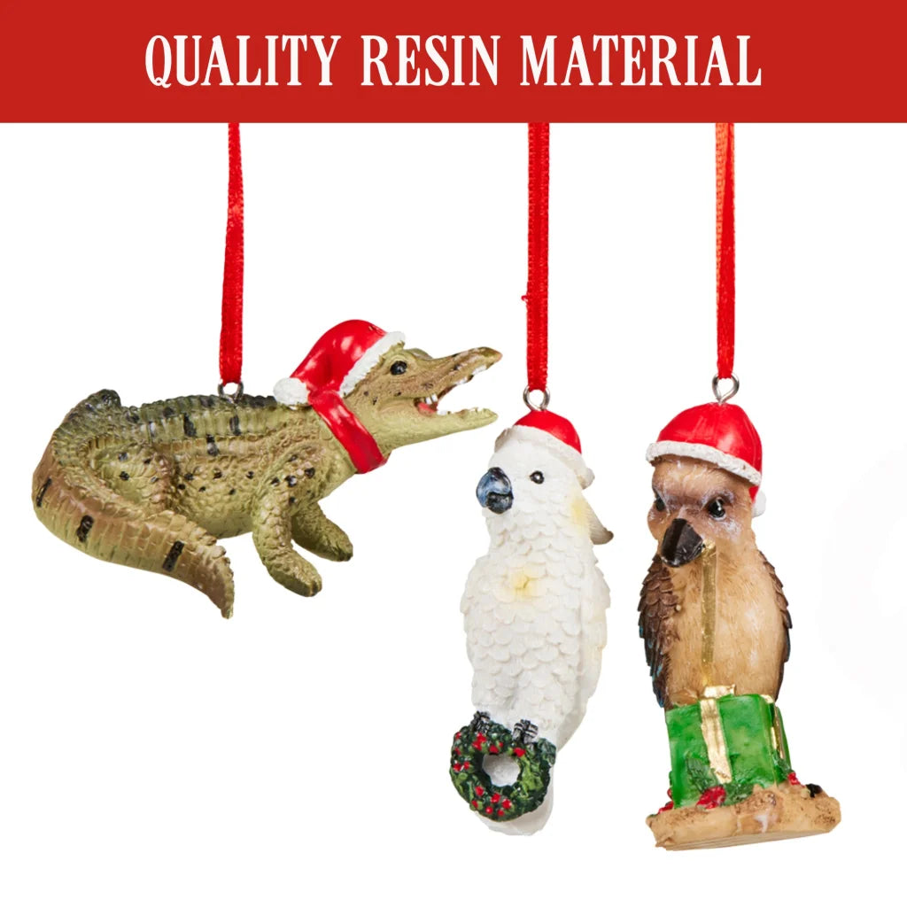 Christabelle Christmas Aussie Animals Pack of 6 Baubles