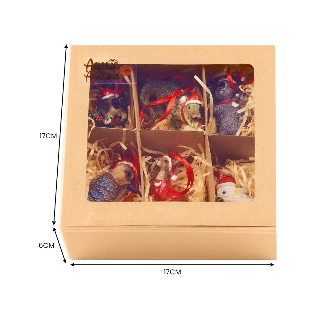 Christabelle Christmas Aussie Animals Pack of 6 Baubles