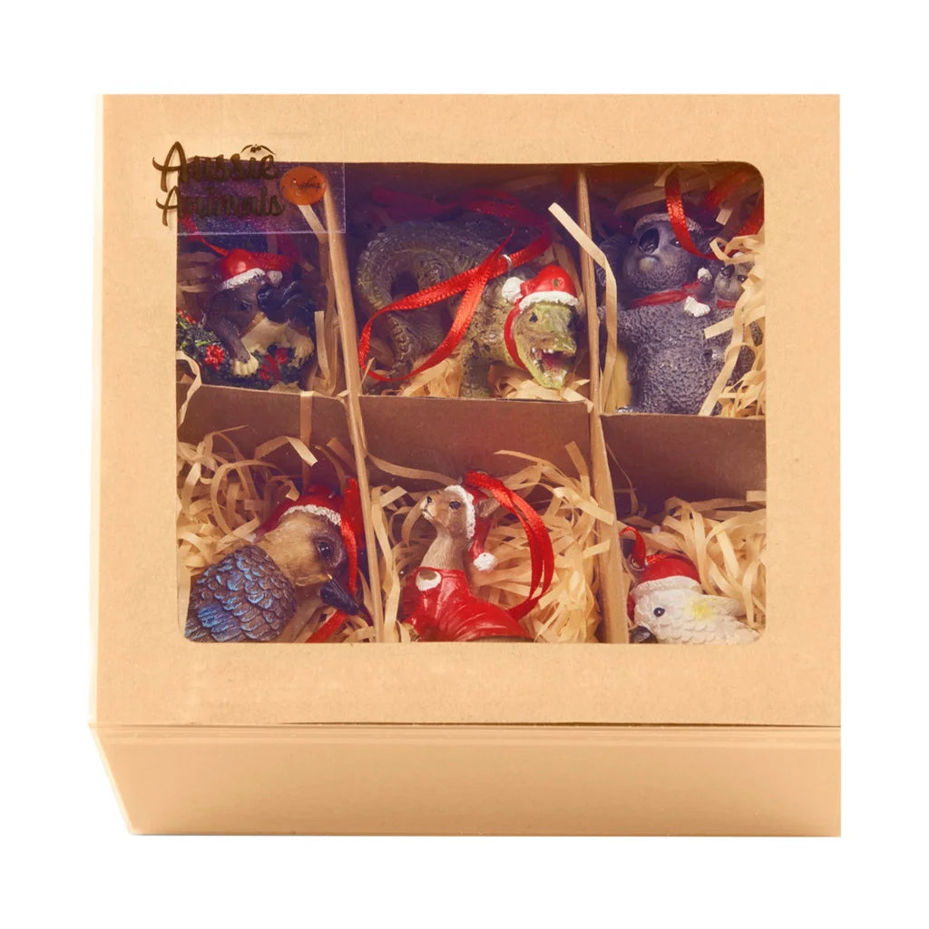Christabelle Christmas Aussie Animals Pack of 6 Baubles