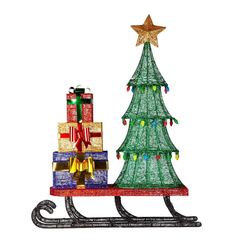 Christabelle Christmas Display Sled 183cm With Tree