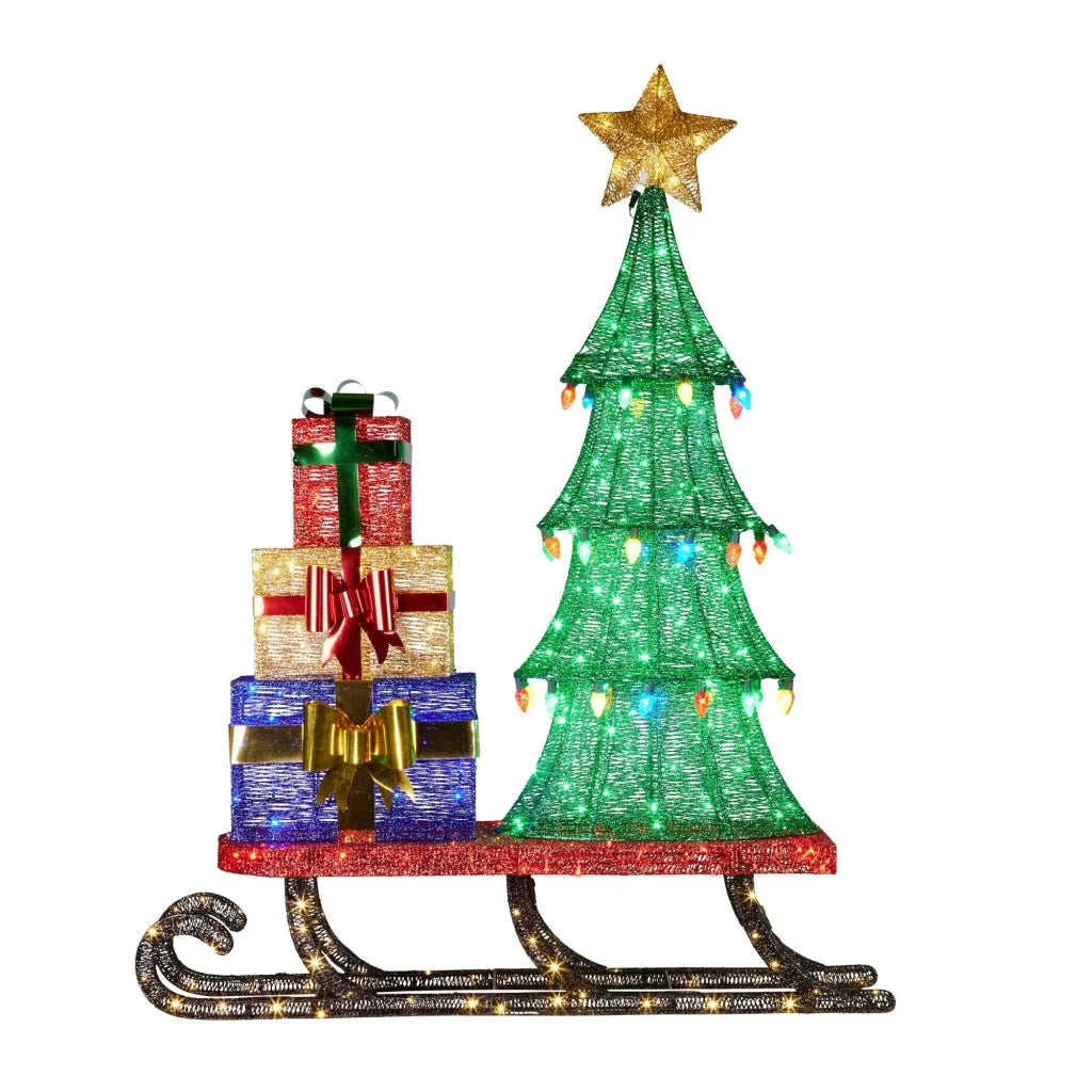 Christabelle Christmas Display Sled 183cm With Tree