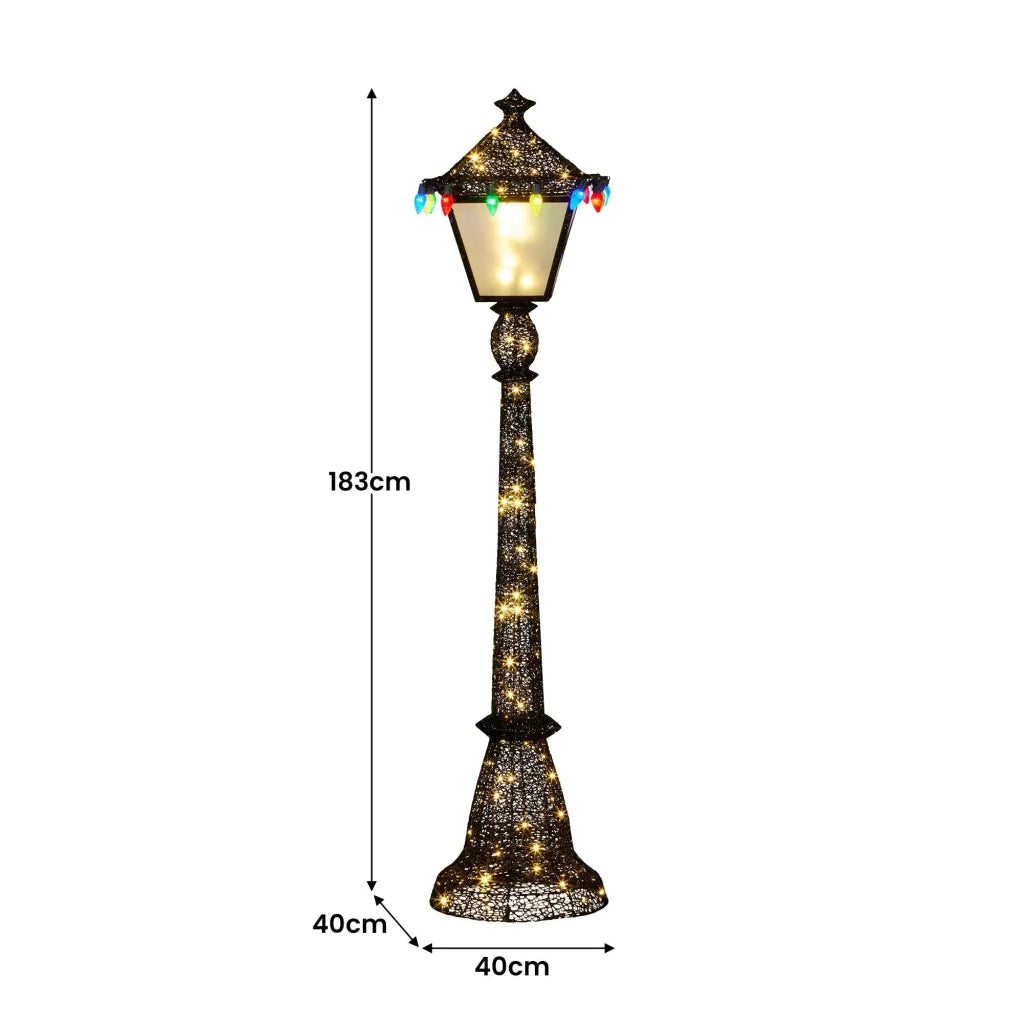 Christabelle Christmas Lamp Post Display 183cm With Lights