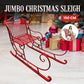 Christabelle Christmas Sleigh With Red Finish - Metal 150cm