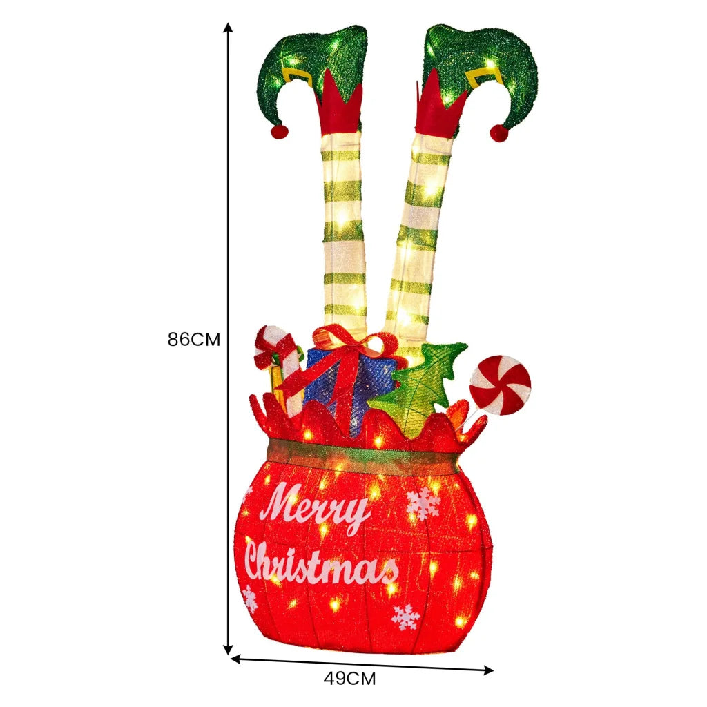 Christabelle Elf in Gift Sack Christmas Display Warm White
