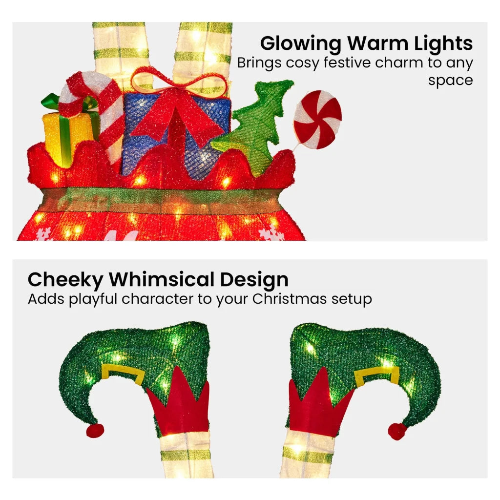 Christabelle Elf in Gift Sack Christmas Display Warm White