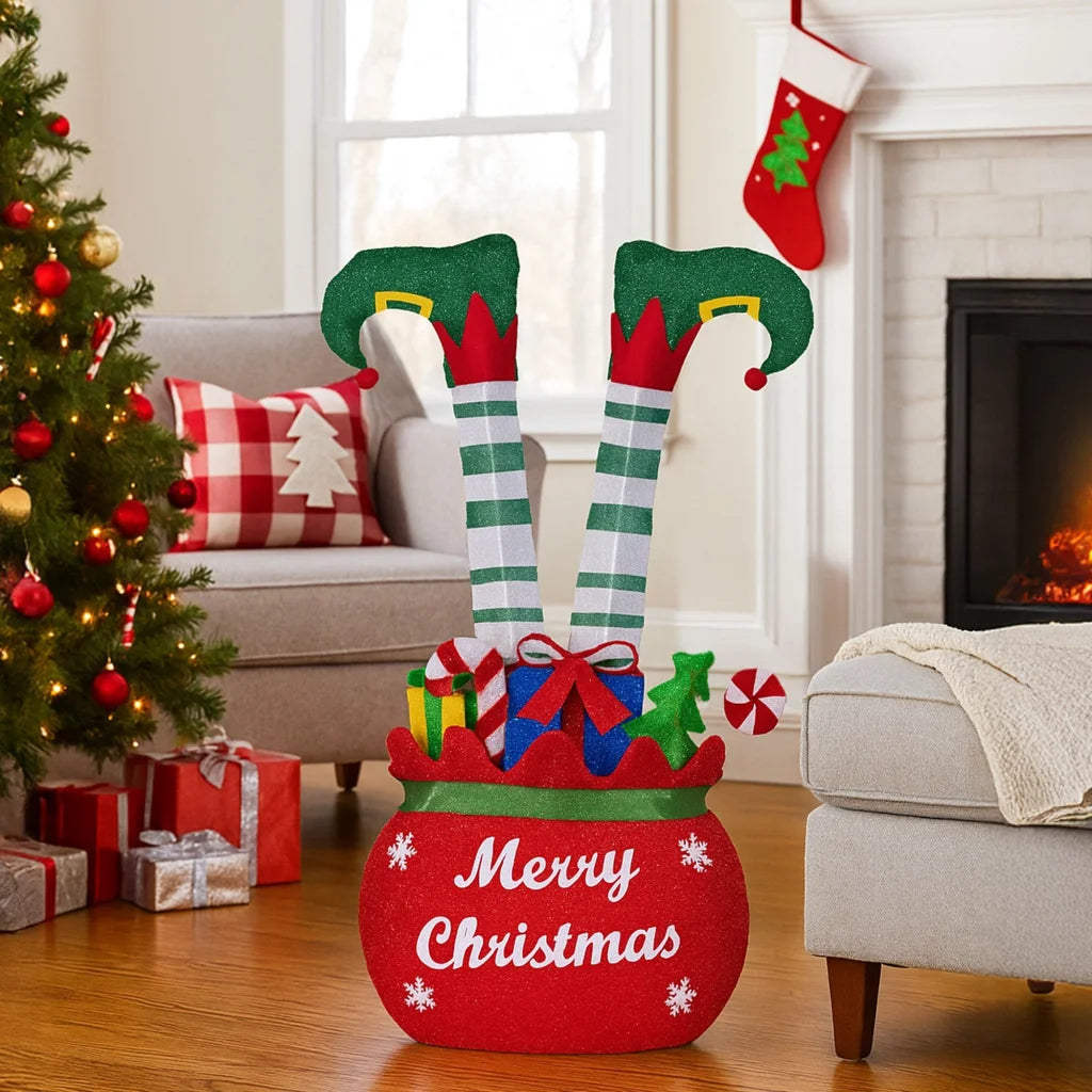 Christabelle Elf in Gift Sack Christmas Display Warm White