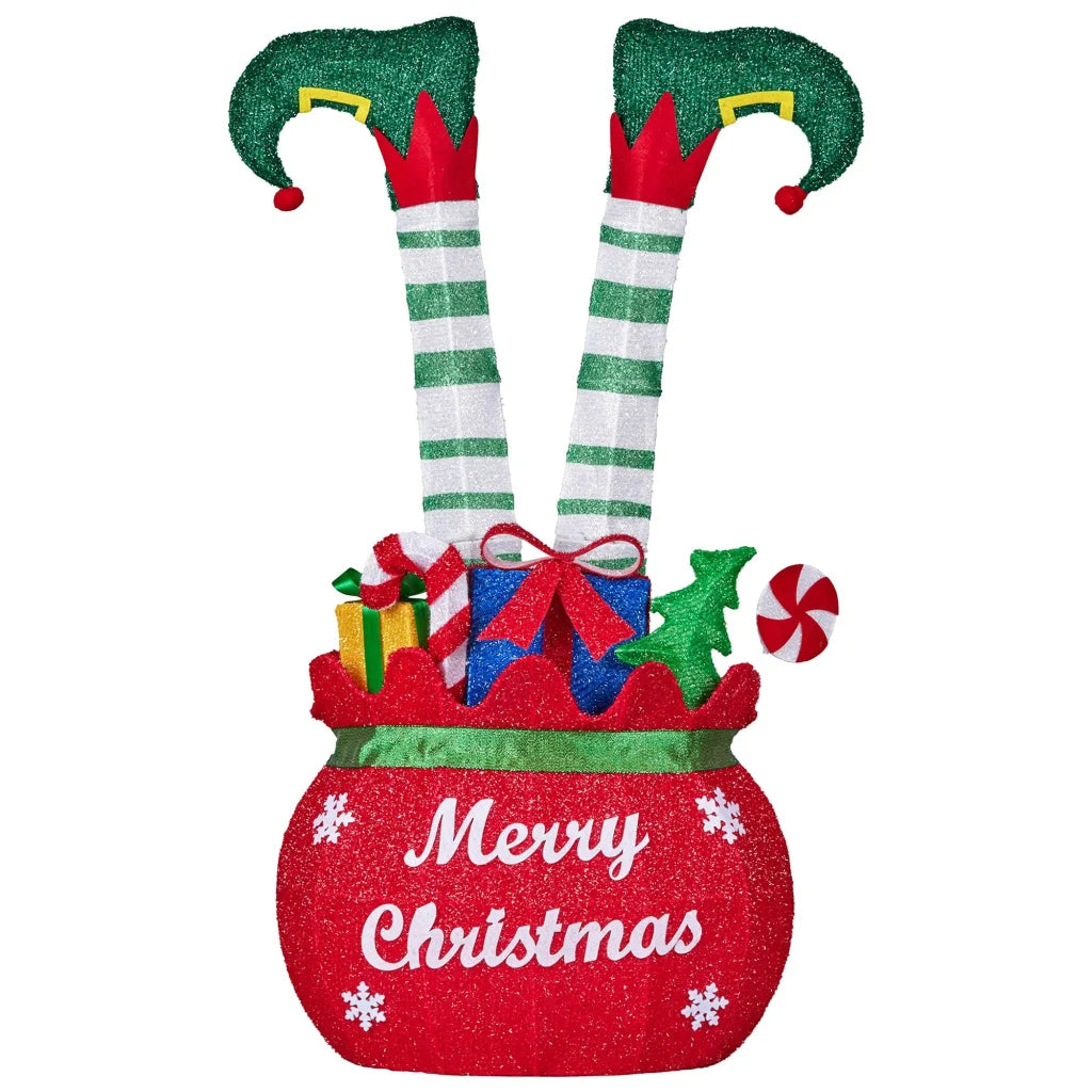 Christabelle Elf in Gift Sack Christmas Display Warm White