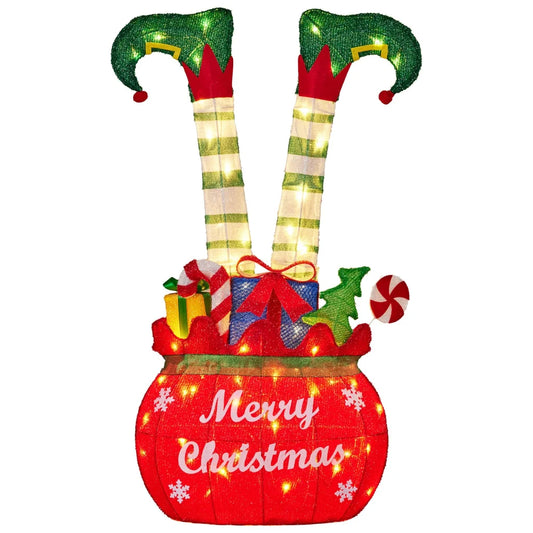 Christabelle Elf in Gift Sack Christmas Display Warm White