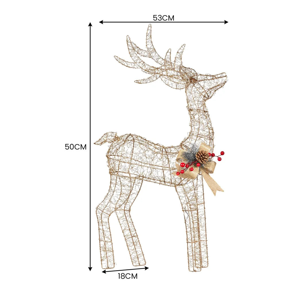 Christabelle Light Up Christmas Reindeer Display Indoor &