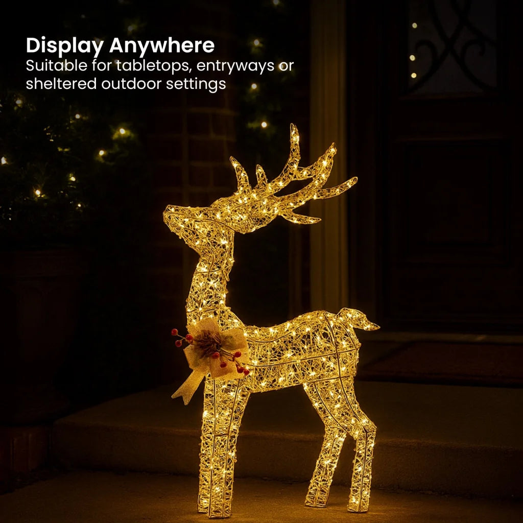 Christabelle Light Up Christmas Reindeer Display Indoor &