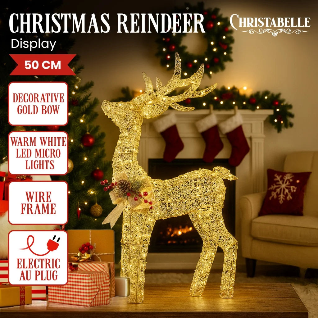 Christabelle Light Up Christmas Reindeer Display Indoor &