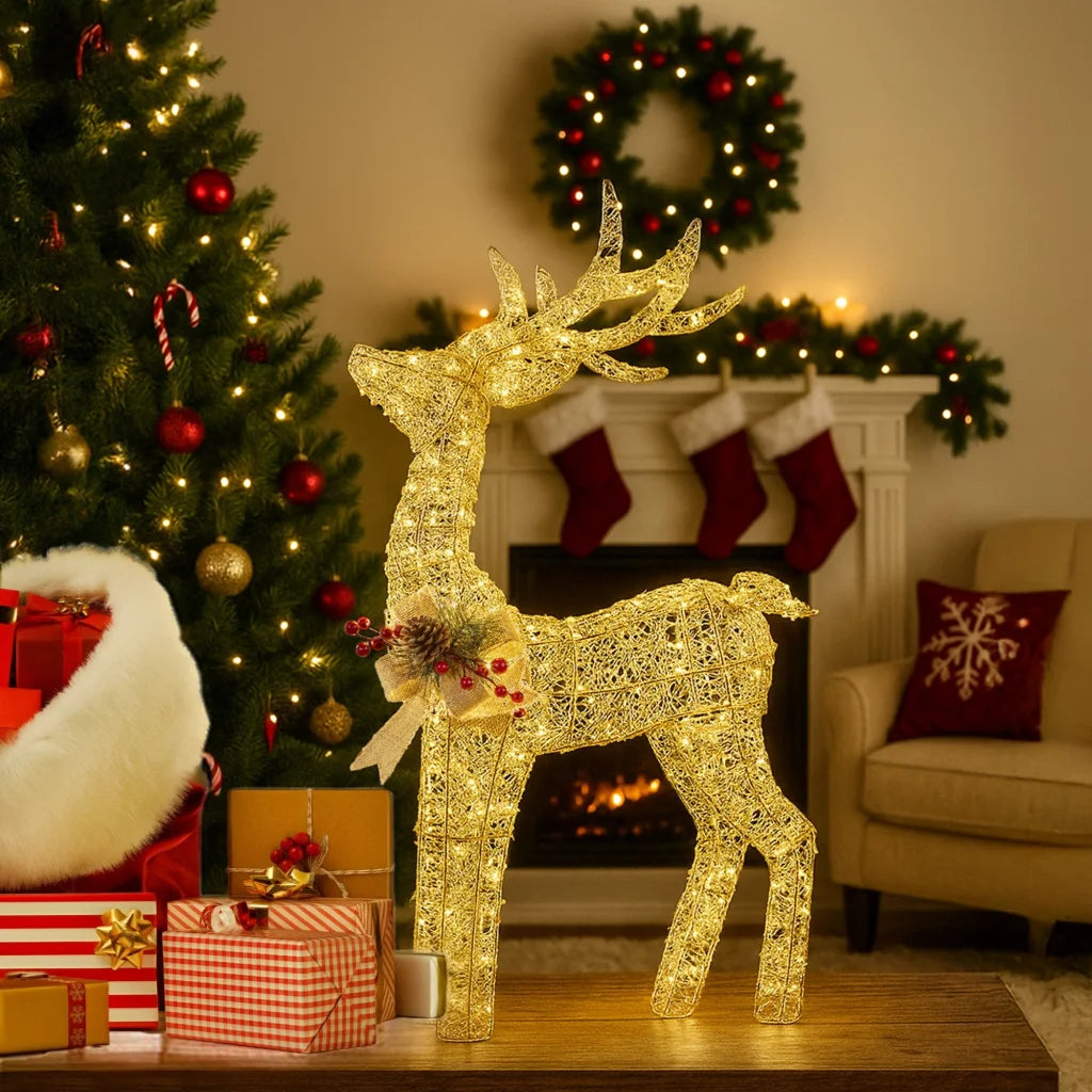 Christabelle Light Up Christmas Reindeer Display Indoor &