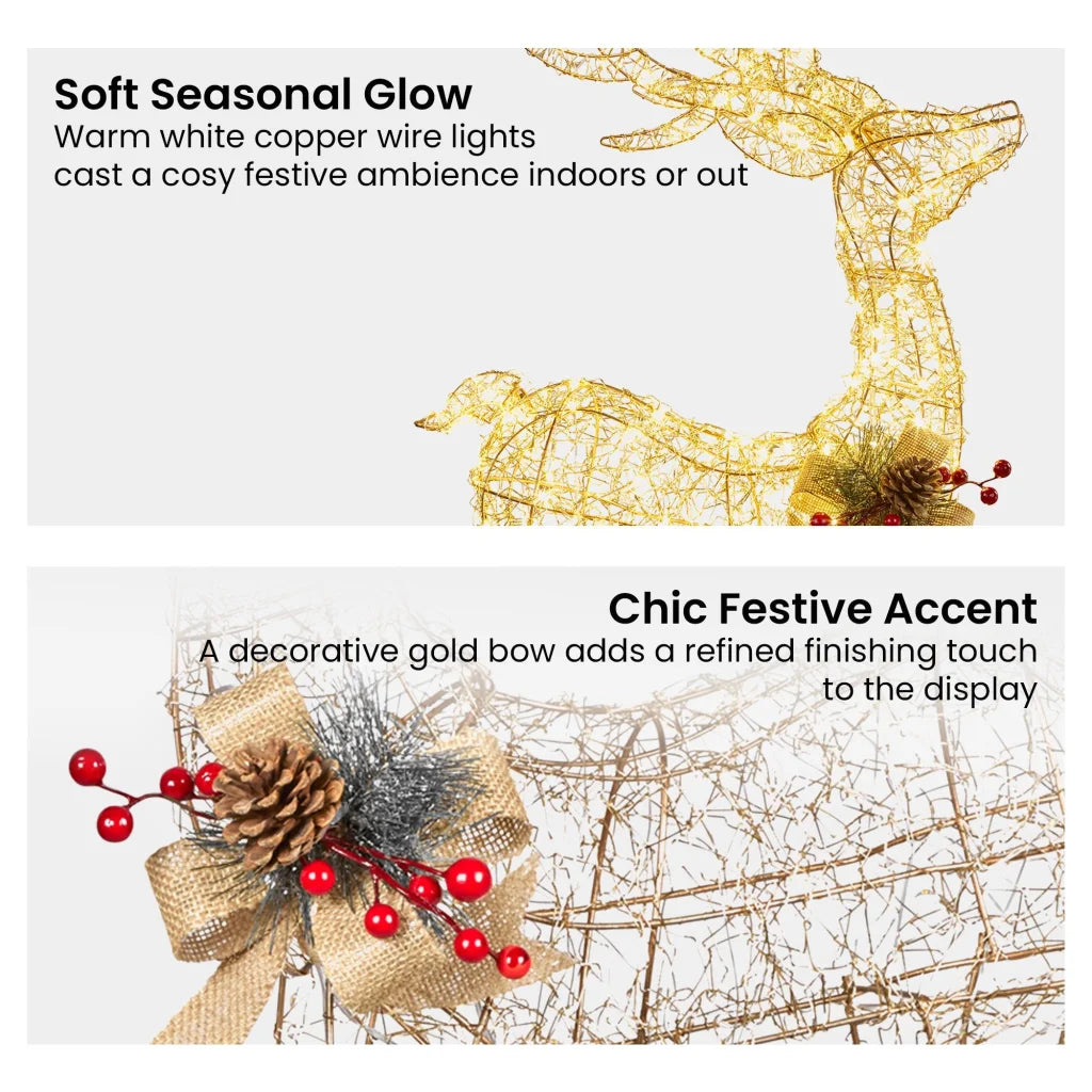 Christabelle Light Up Christmas Reindeer Display Indoor &