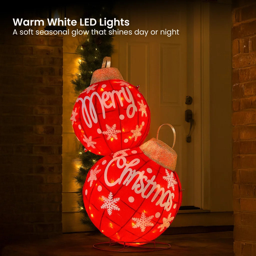Christabelle Oversized Christmas Bauble Display Warm White