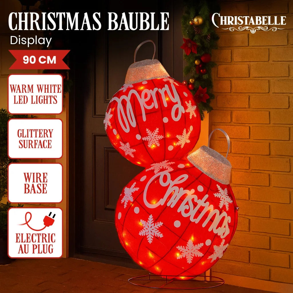 Christabelle Oversized Christmas Bauble Display Warm White