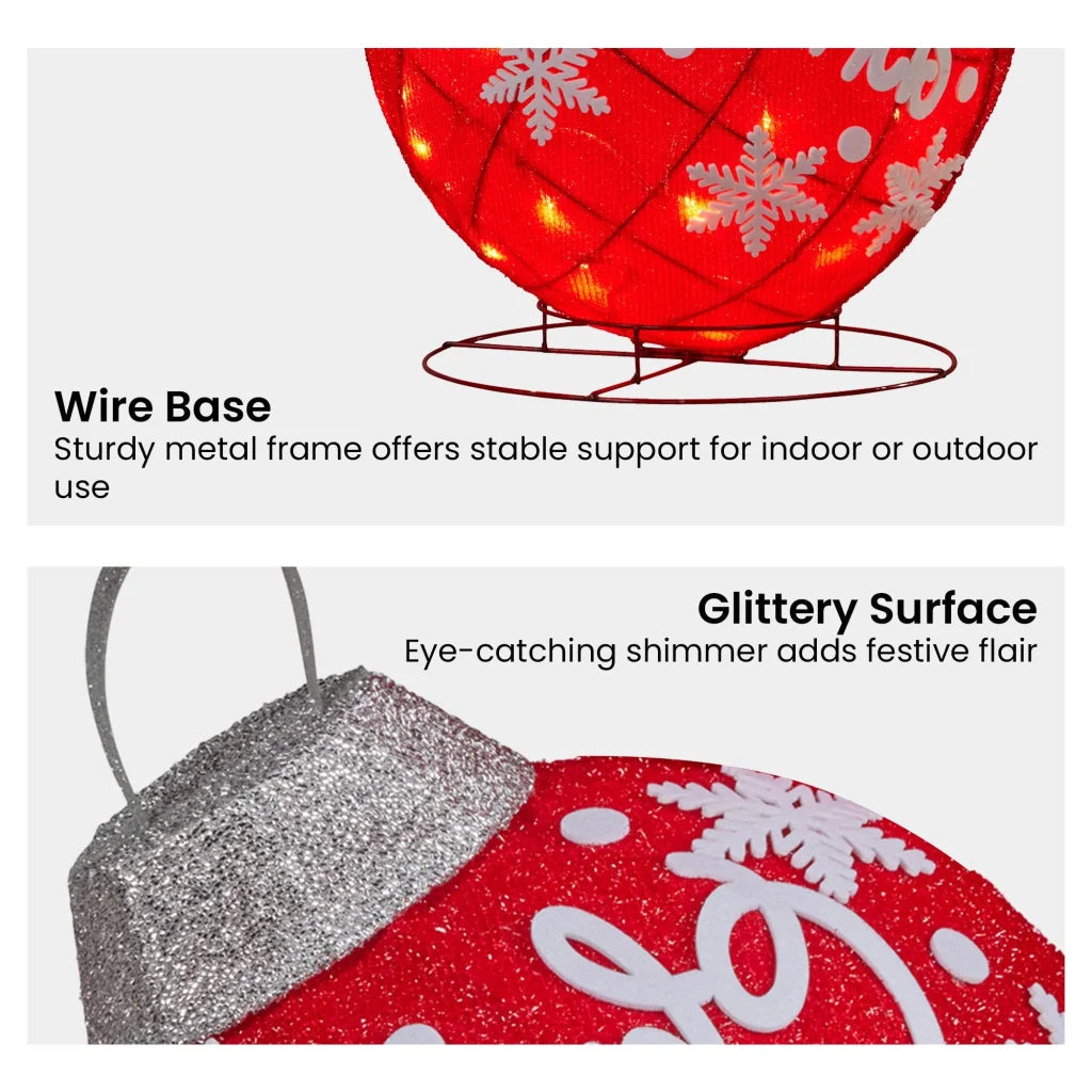 Christabelle Oversized Christmas Bauble Display Warm White