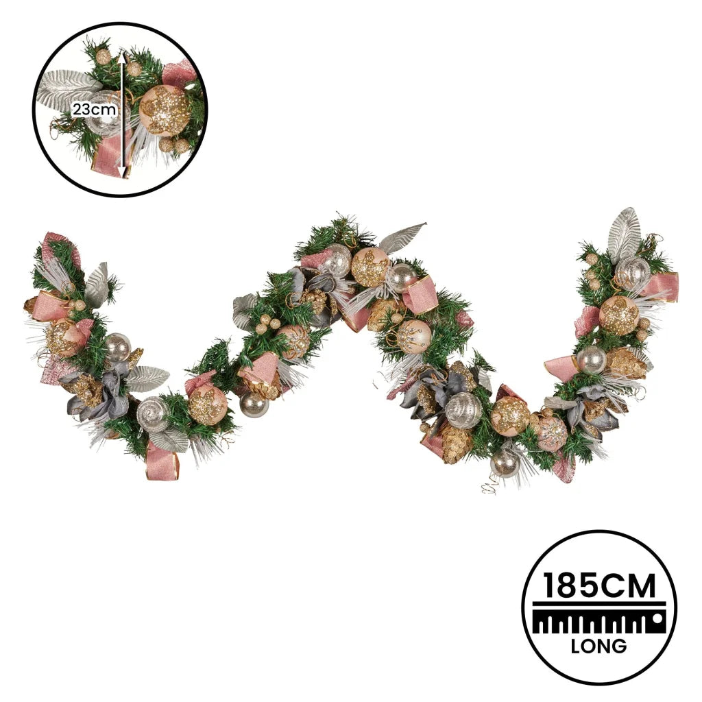 Christabelle Premium 1.8m Christmas Garland Jewelled