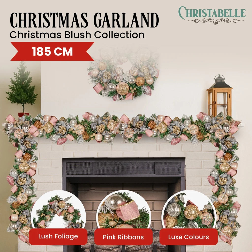 Christabelle Premium 1.8m Christmas Garland Jewelled